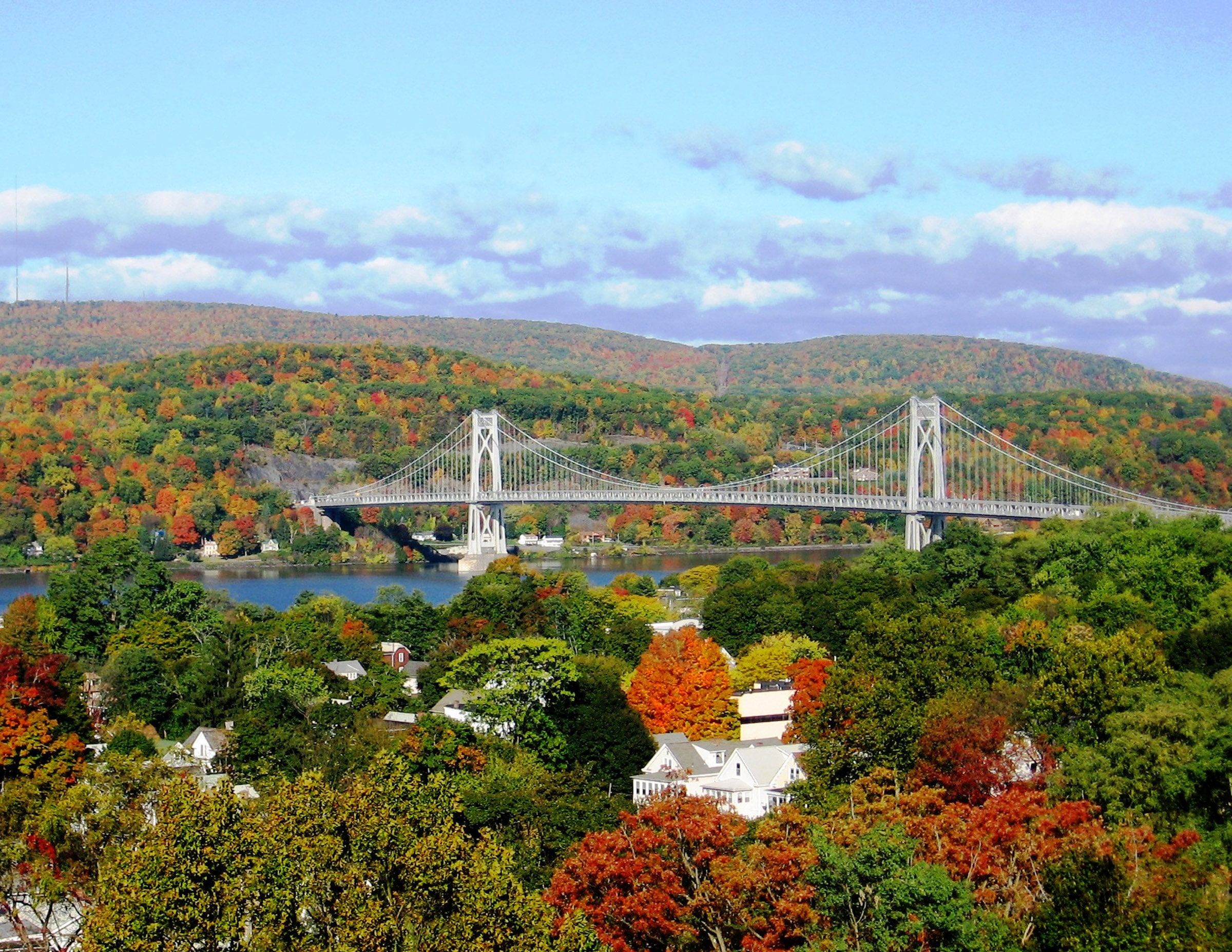 Mid-Hudson bridge across the Hudson River