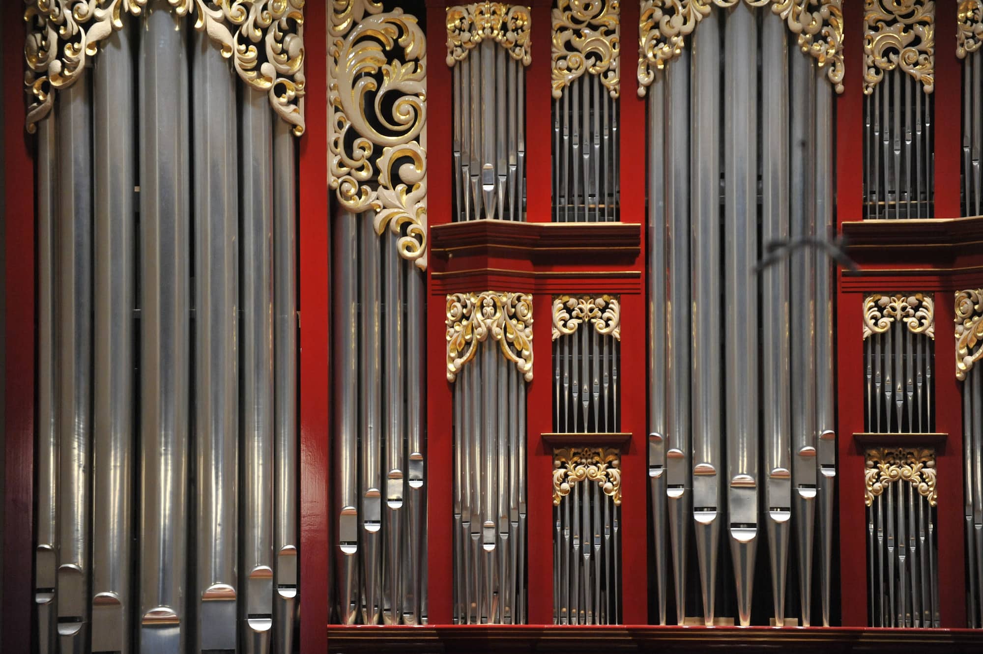 Detail of organ pipes