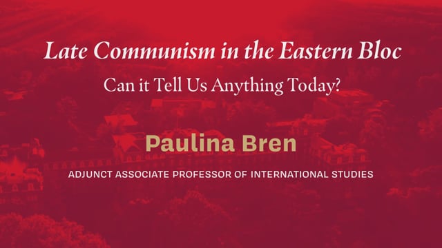 Late Communism in the Eastern Bloc: Can It Tell Us Anything Today?
