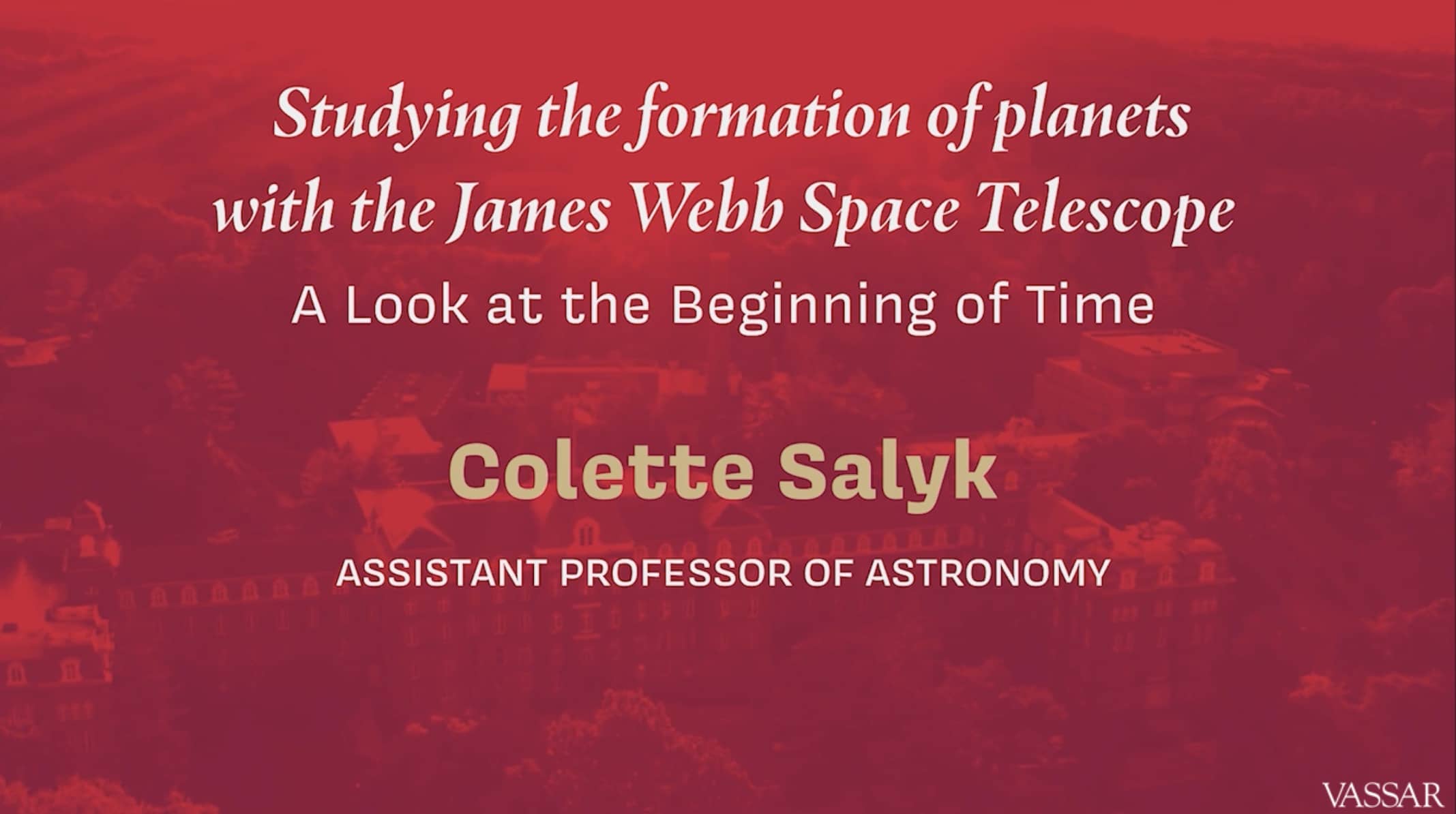 Studying the Formation of Planets with the James Webb Space Telescope: A Look at the Beginning of Time