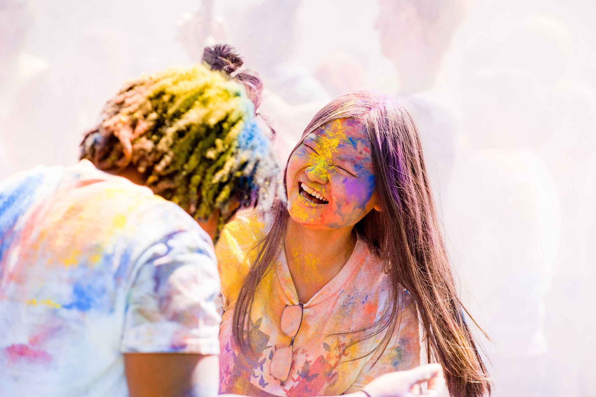 Students enjoying an event
