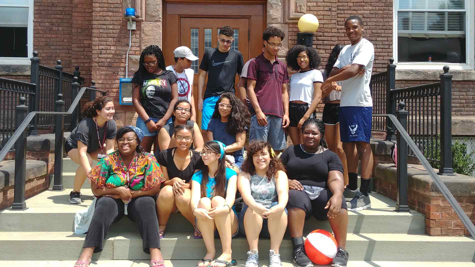 Group of Students on Steps