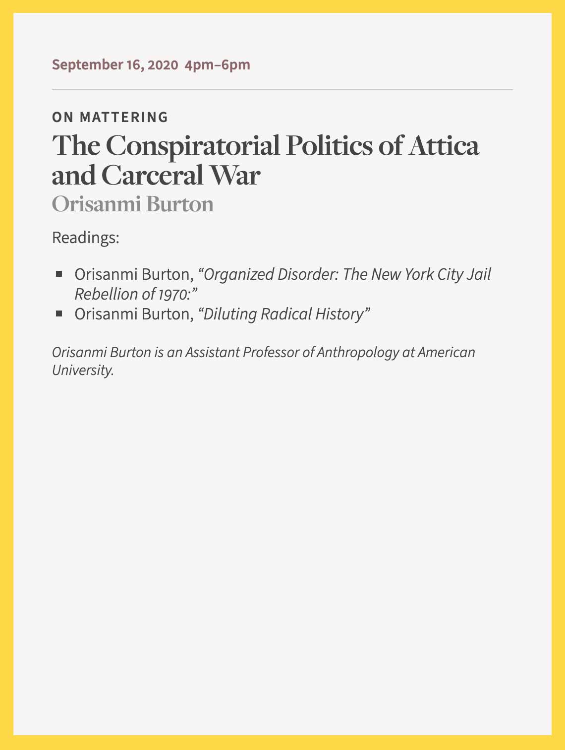 Conspiritorial Politics poster
