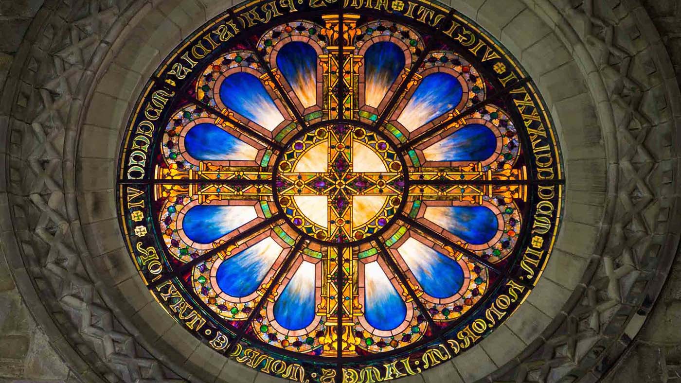 Stained glass in The Chapel