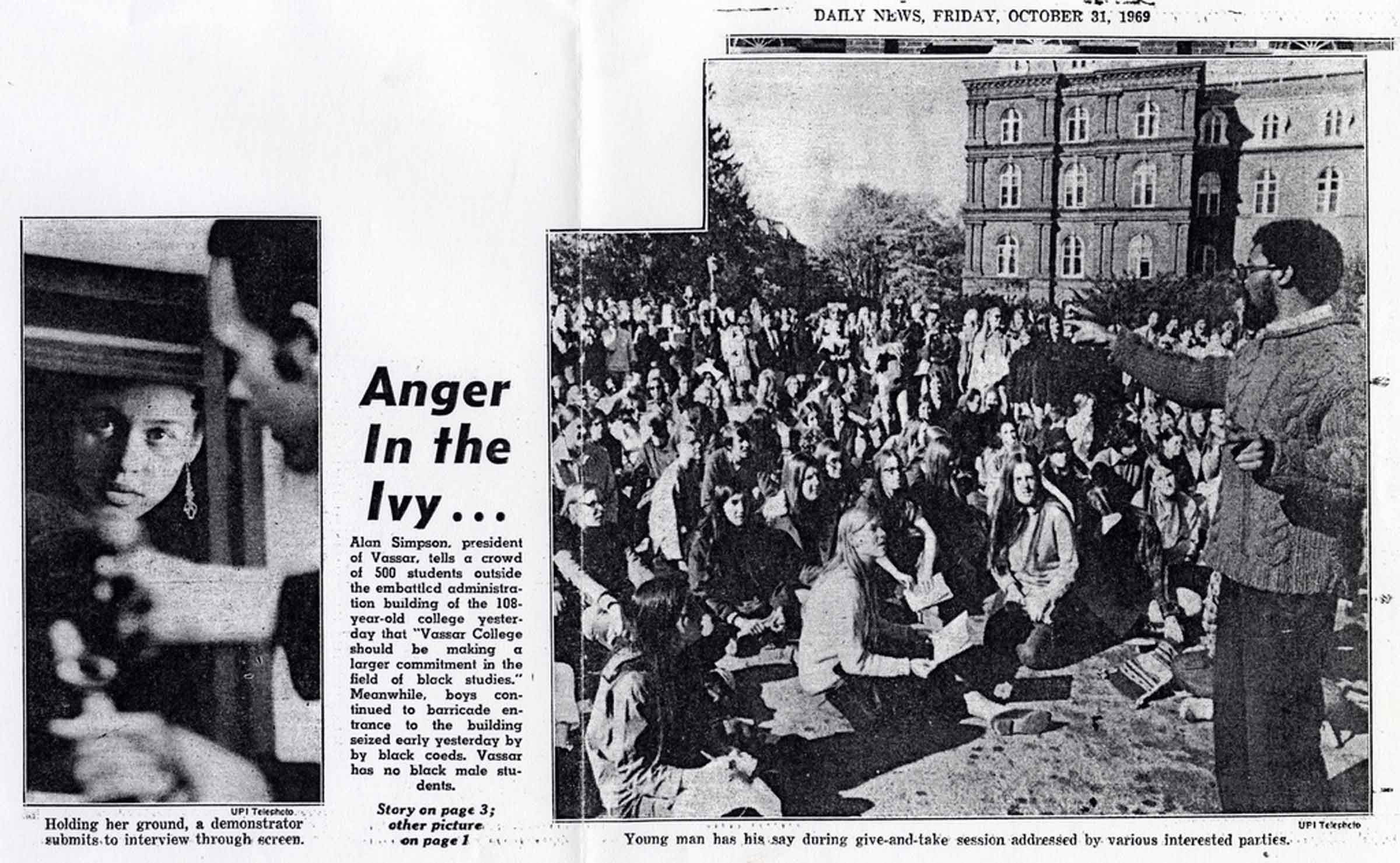 Main 1969 sit in.
