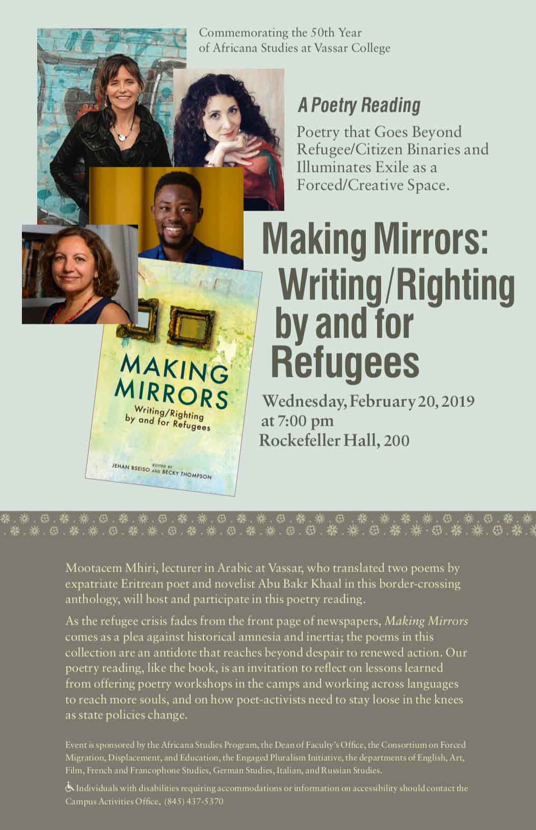 Making Mirrors event poster