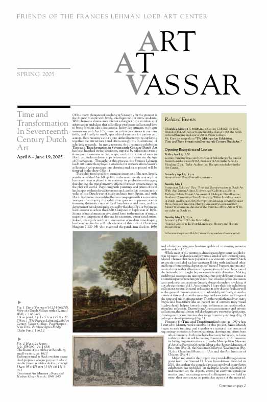 Arts at Vassar cover