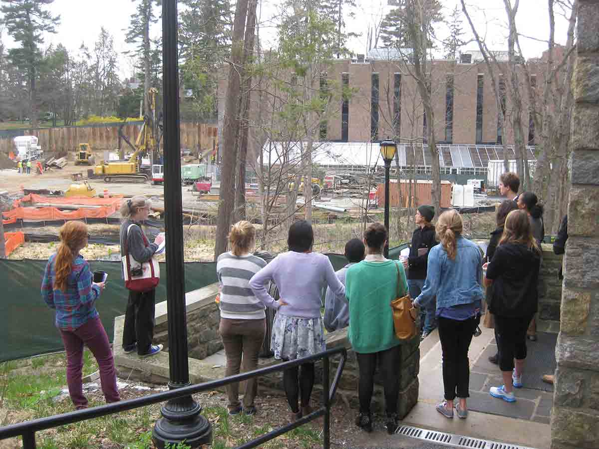 Evaluating construction on the Vassar Campus