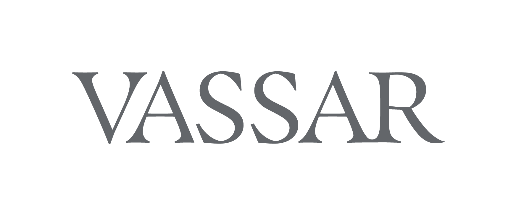 Vassar Wordmark Dark Gray