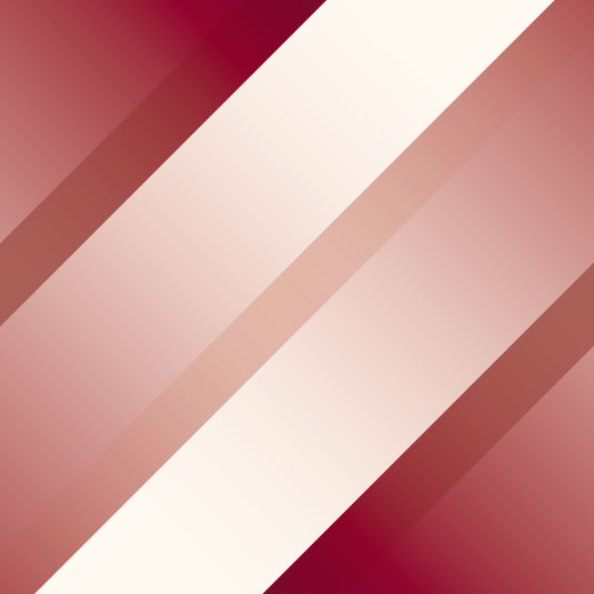A square pattern with red, maroon, and cream gradient stripes at 45 degree angles