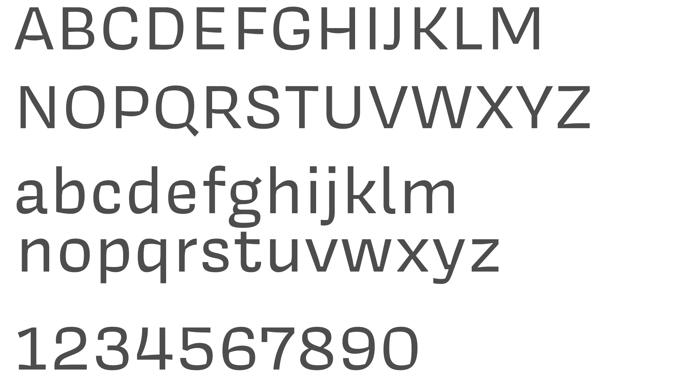 Covik Sans type face displayed and an upper and lower case alphabet and numbers