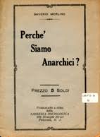 Cover of the pamphlet, Perché siamo anarchici?