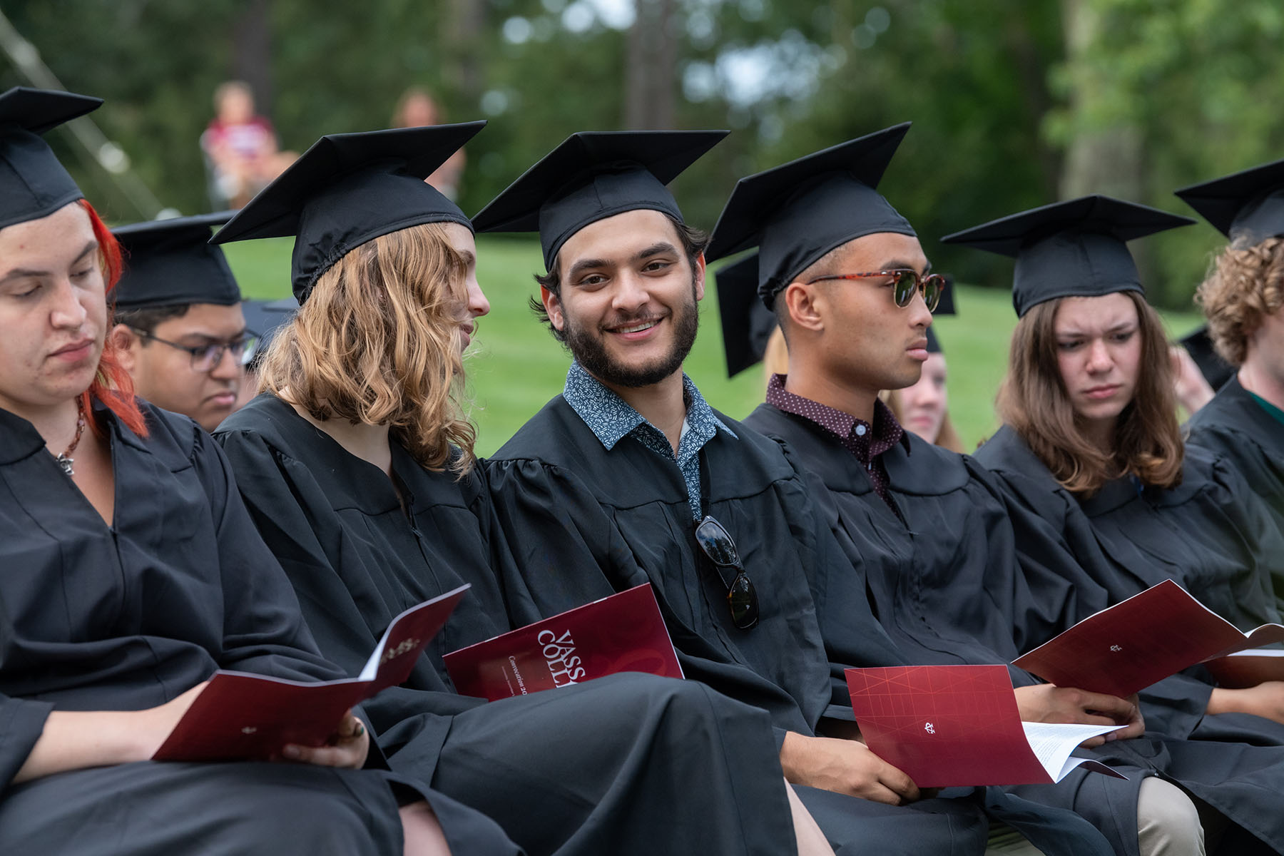 Students sit in anticipation of the annual event.