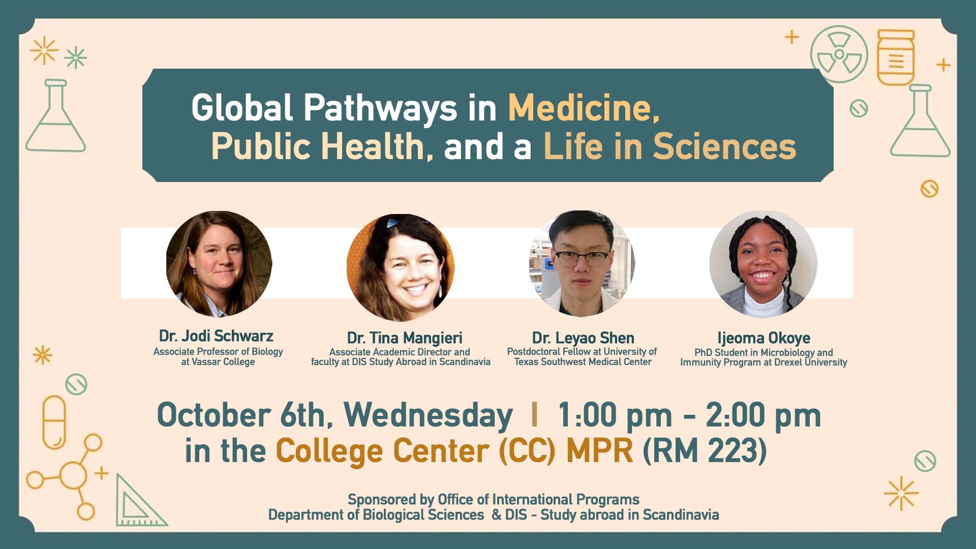 Panel for Vassar STEM students on global learning experience opportunities
