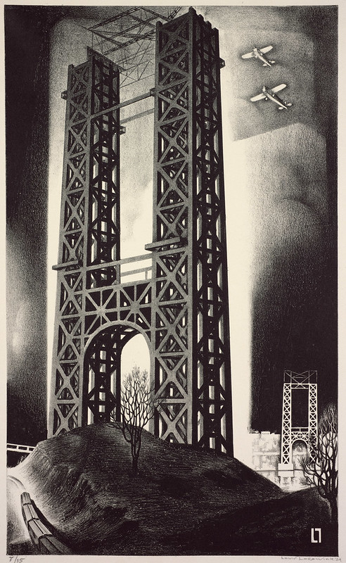 Louis Lozowick  Hudson Bridge (George Washington Bridge), 1929