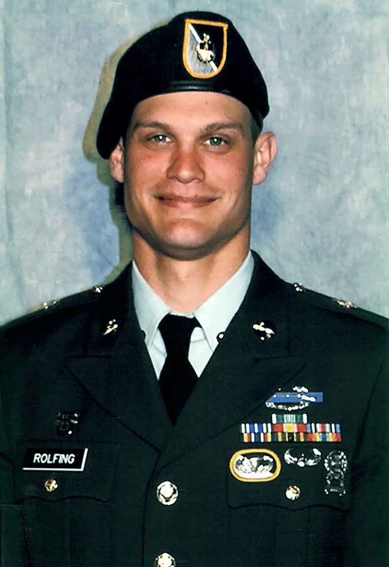 Rolfing’s Special Forces graduation photo, 2005.