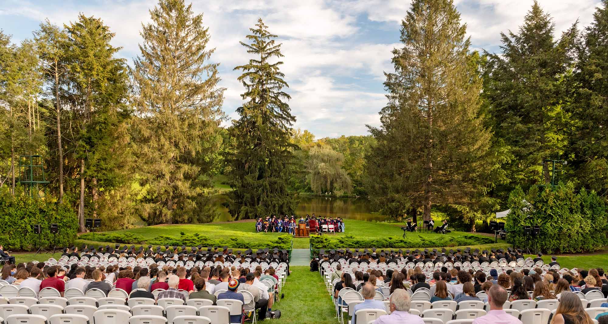 Vassar traditions such as Convocation, shown, went ahead but with modifications.