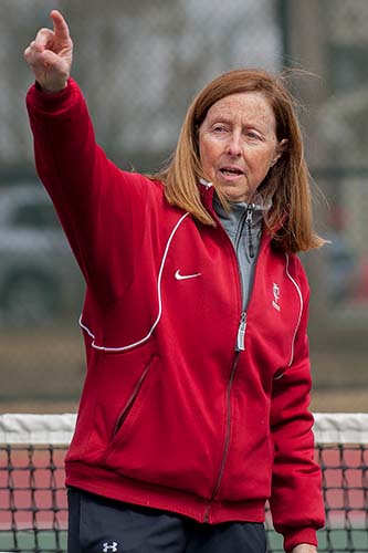 Legendary women’s tennis coach Kathy Campbell