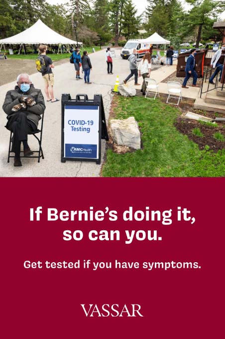 If Bernie's doing it so can you. Get tested if you have symptoms. 