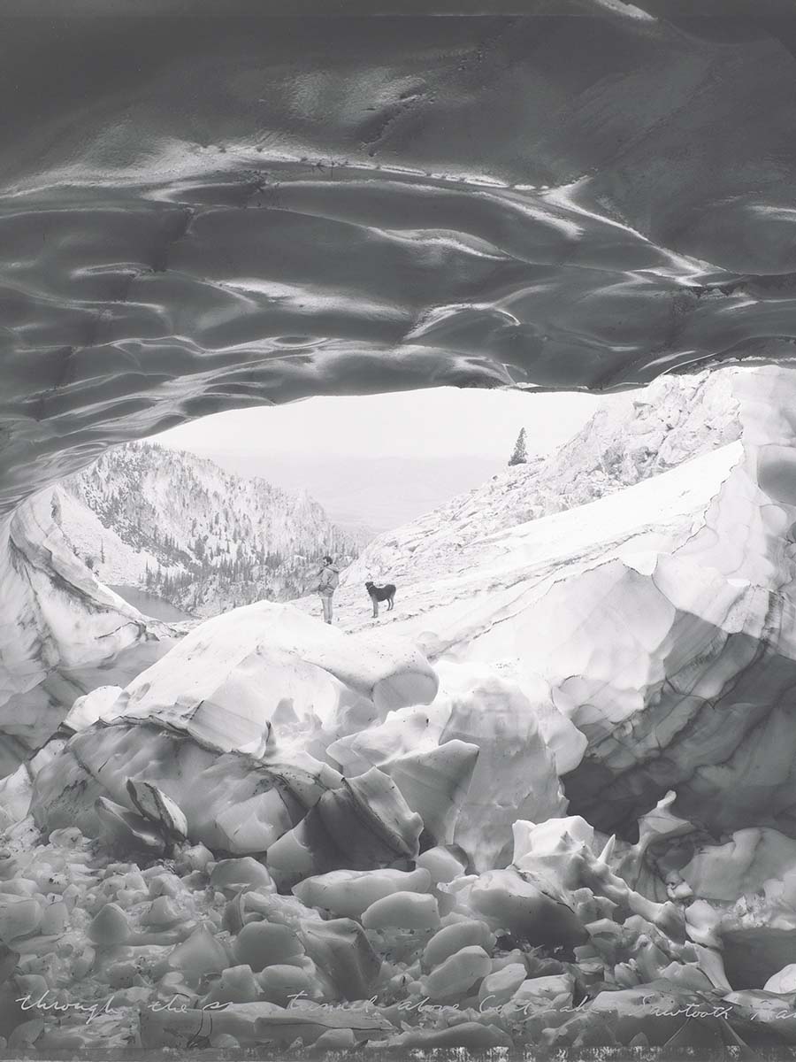 Mark Klett (American, b. 1952), Looking through the Snow Tunnel above Goat Lake, Sawtooth Range, Idaho, 1981, gelatin silver print, 16 x 19 7/8 in. (40.6 x 50.5 cm), Museum purchase, 1983.42