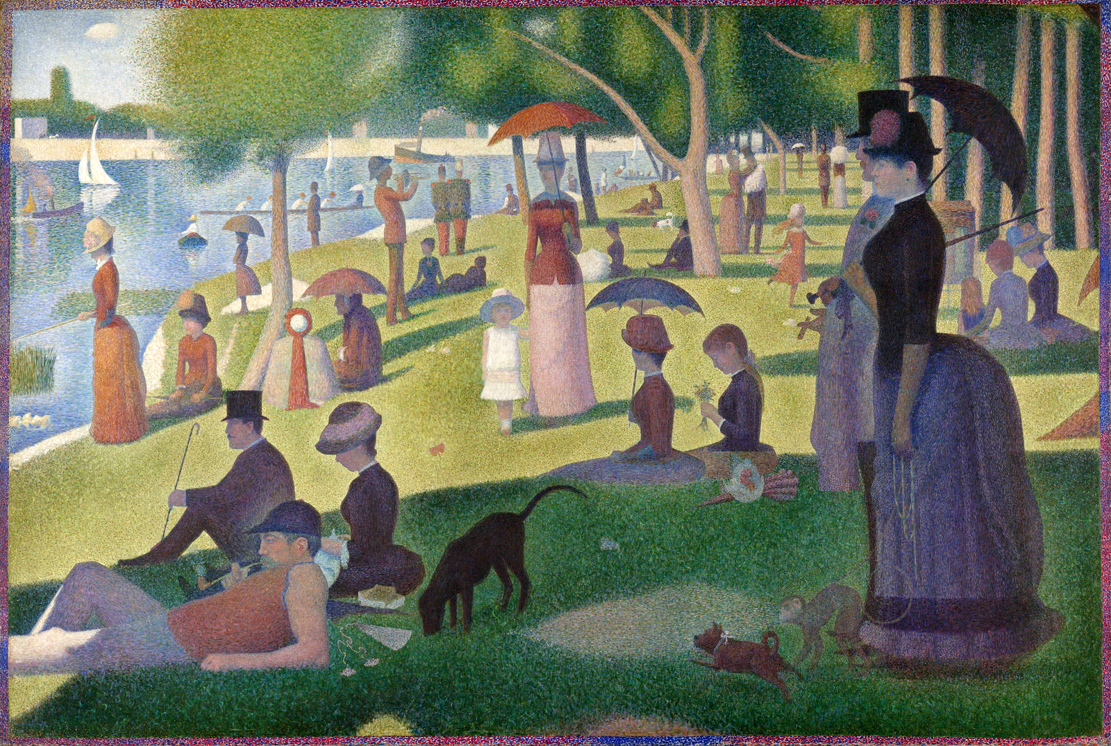 Painting: A Sunday on La Grande Jatte, Georges Seurat, 1884
