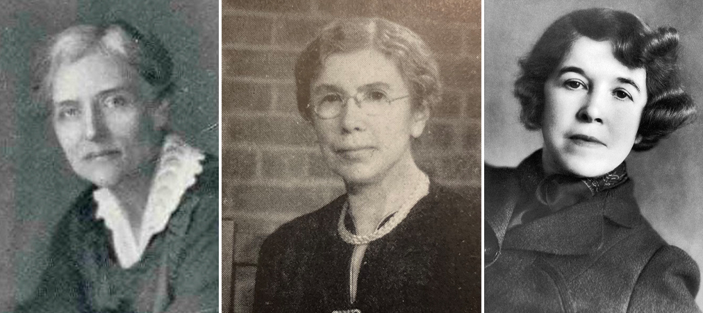 Gertrude Buck, Winifred Smith ’04, and Hallie Flanagan