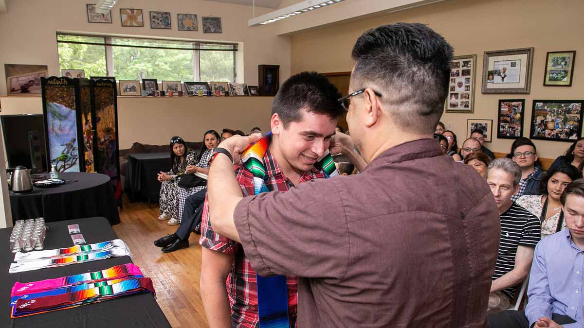 Latinx Student Given Award by Professor