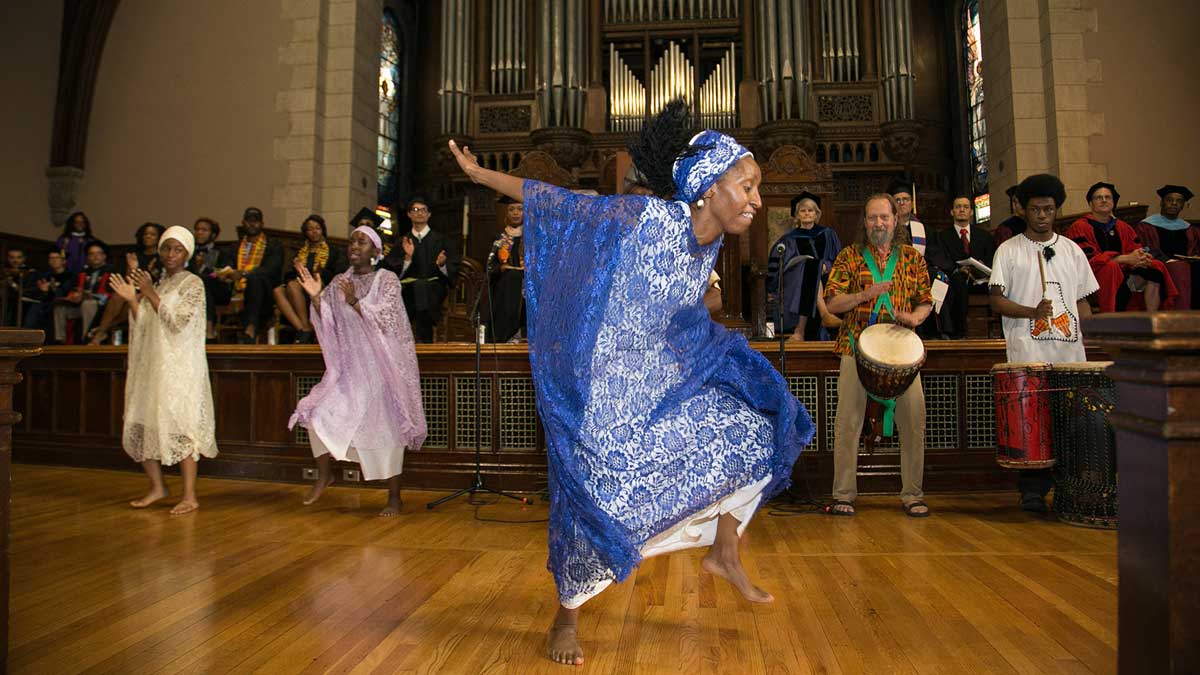 Dancers Celebrating The Baccalaureate Service, sponsored by the Council of ALANA Seniors