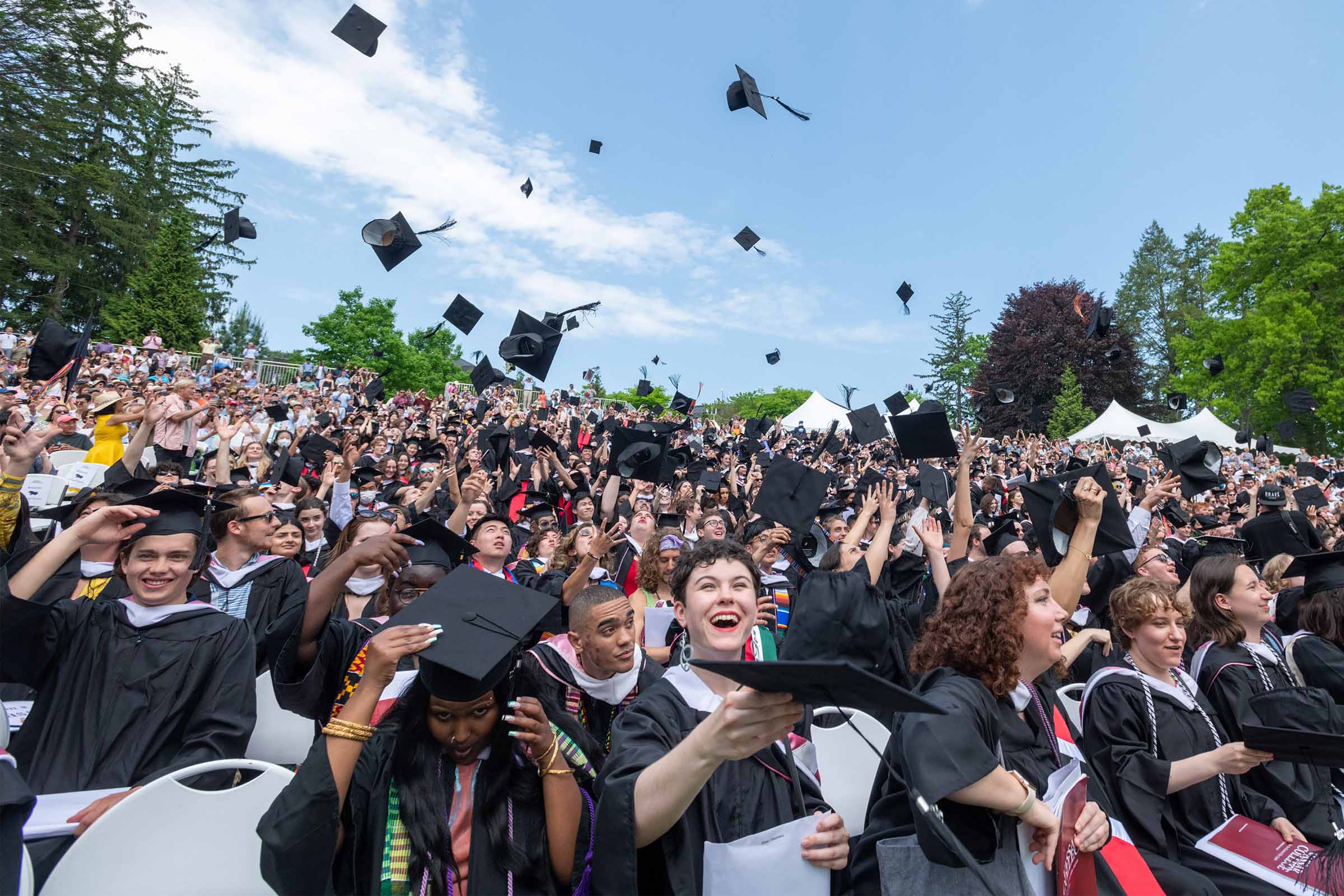 Students bade goodbye to student life at Vassar.