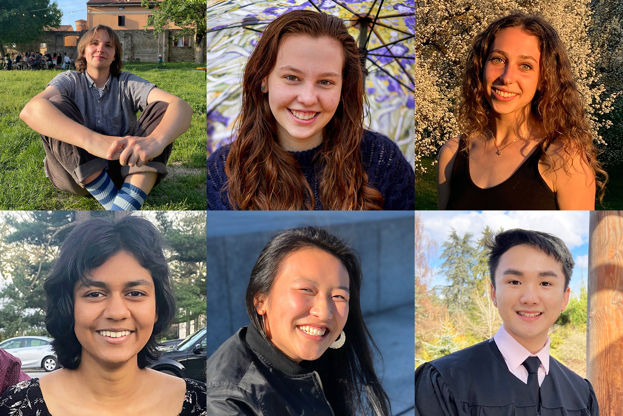 TOP (left to right): Norris Meigs ’23,  Izzy Brady-Myerov ’23, Robin Bleicher ‘23 BOTTOM (left to right): Jyotsna Naidu ’25, Lily Thompson ’22, Kayen Tang ‘22