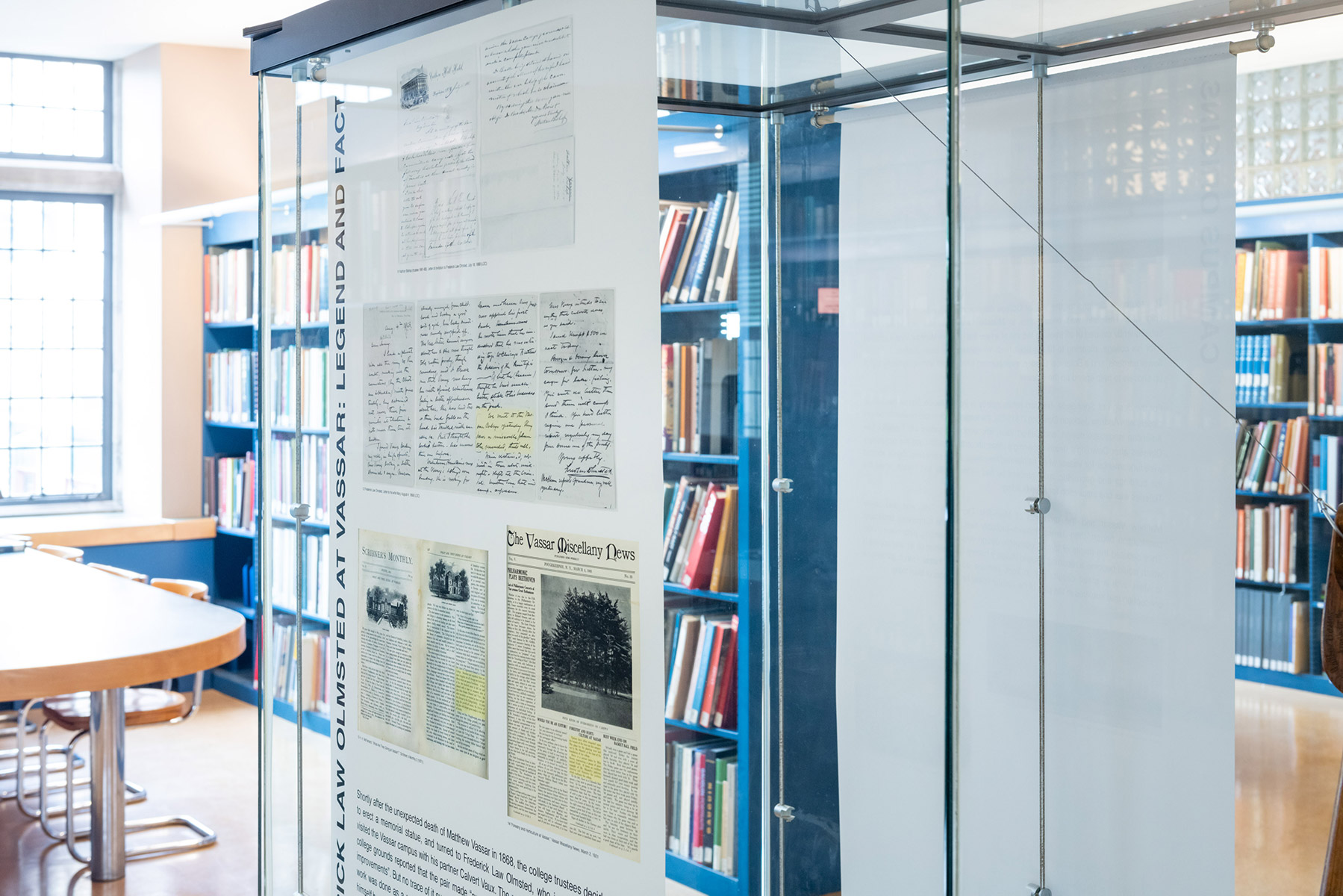 Frederick Law Olmsted and his partner Calvert Vaux came to campus in 1868 and produced a rough sketch plan, long lost; no evidence has ever emerged that Vassar did anything in response to their recommendations.