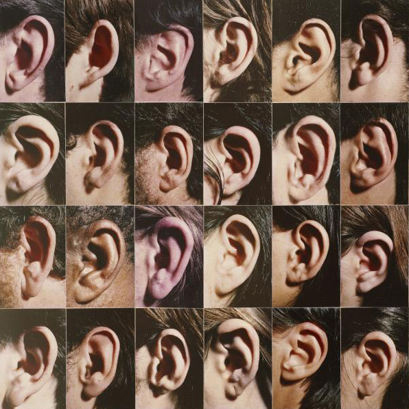 Athena Tacha (American, b. Greece, 1936), Ears, 1970–75, 40 chromogenic print fragments glued on rag board, Purchase, Louise Woodruff Johnston, class of 1922, Fund, 1975.14