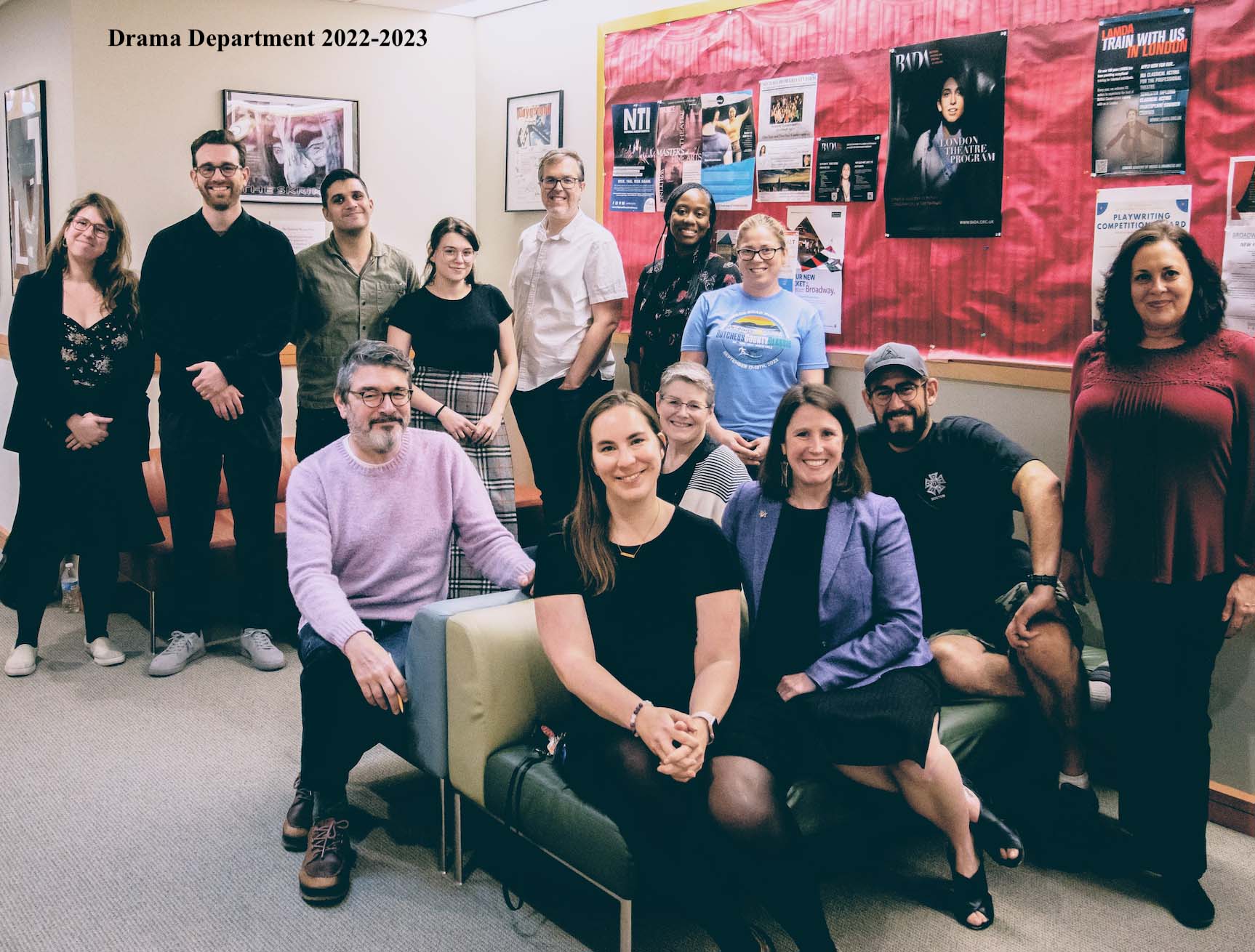 Group photo of Drama department