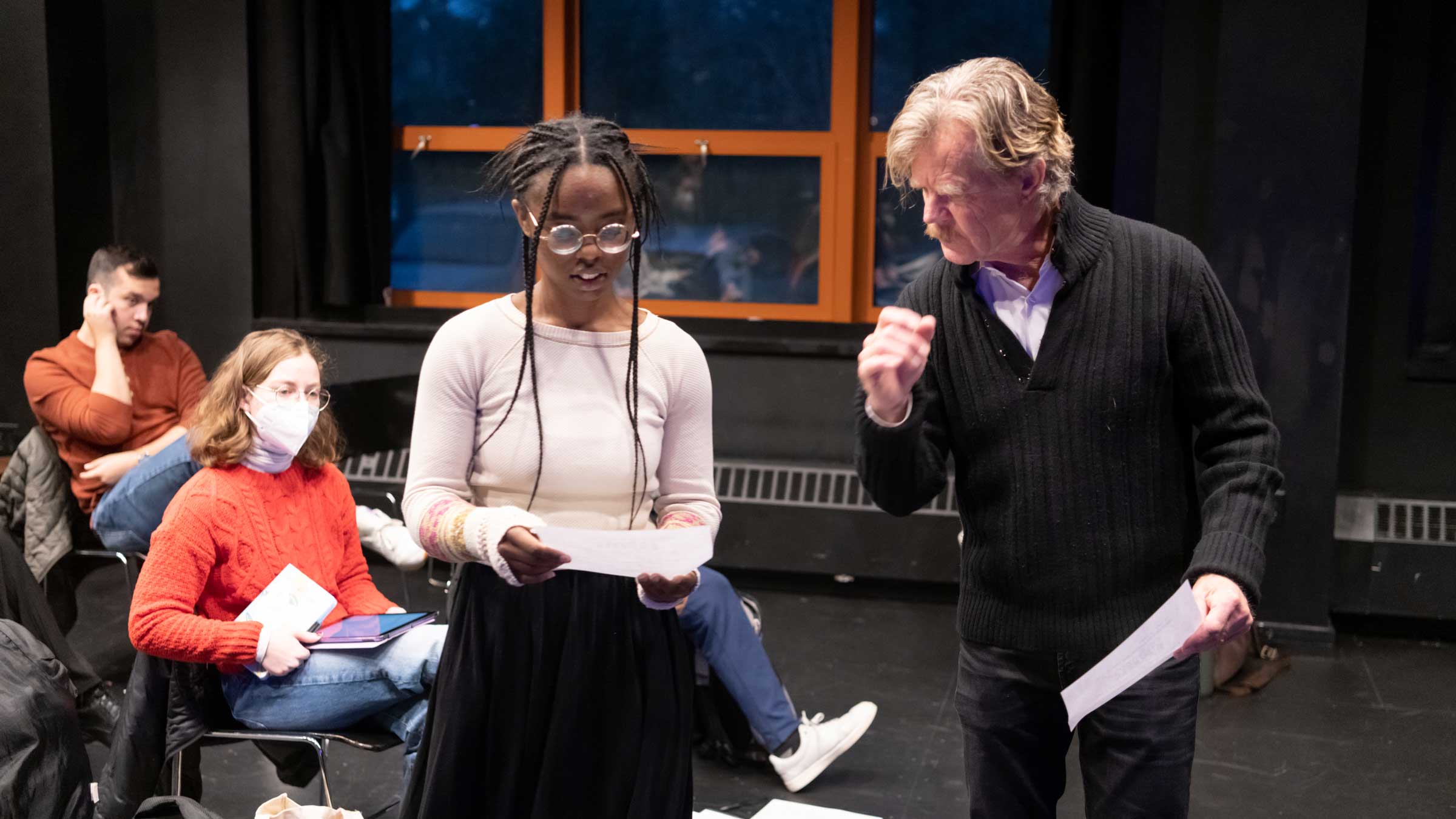 William H. Macy directing student actor in MasterClass 