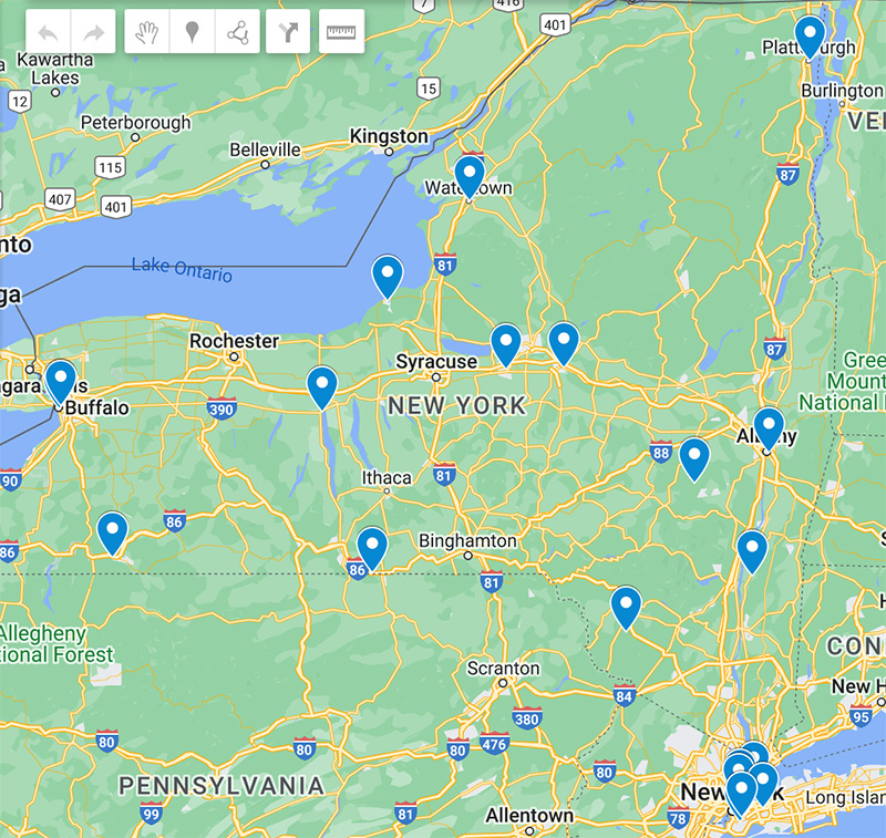 New York State map