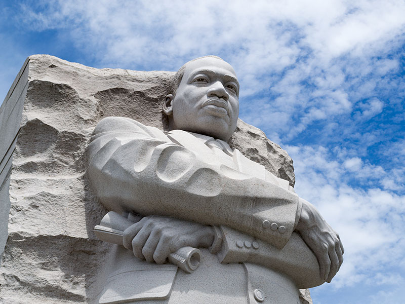 statue of Dr. Martin Luther King Jr.