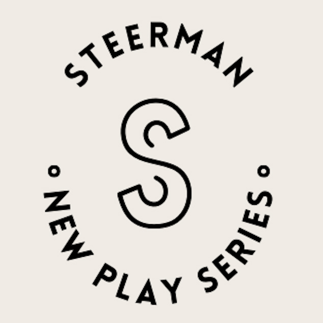 Text that reads: Steerman - New Play Series. In the center there is a logo that looks like a "S".