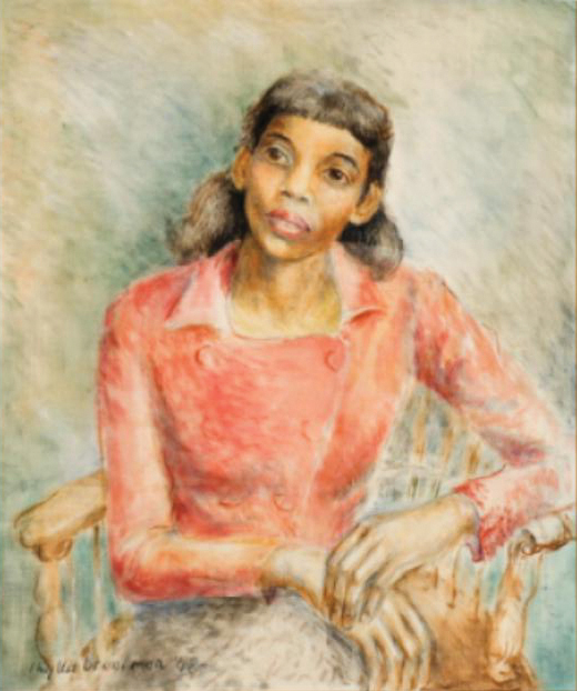 Painting of Olive Thurman.