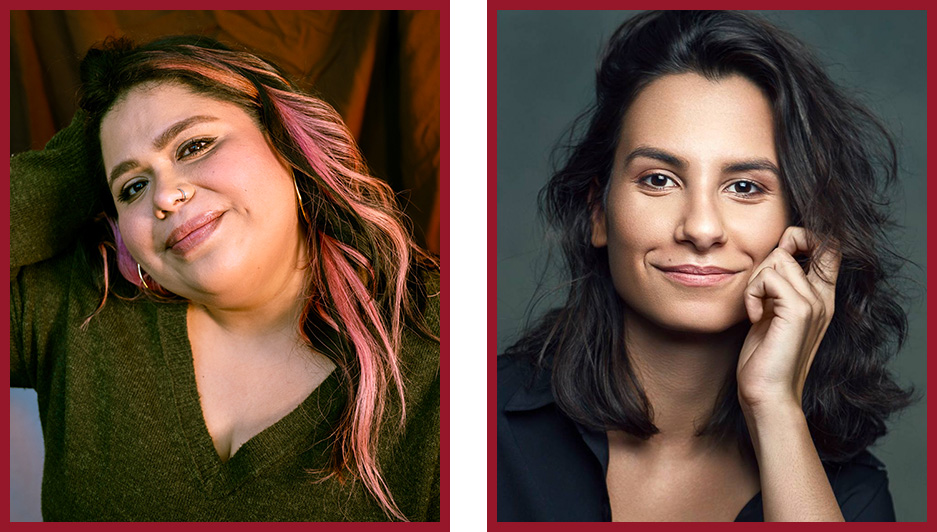 A collage of two portraits/headshots side-by-side.