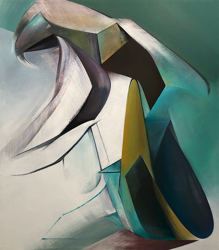 "Solace", an abstract painting by Larissa Tokmakova.