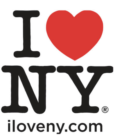 A logo that shows the letter "I", a red heart shape, and the letters "NY", followed by "iloveny.com".