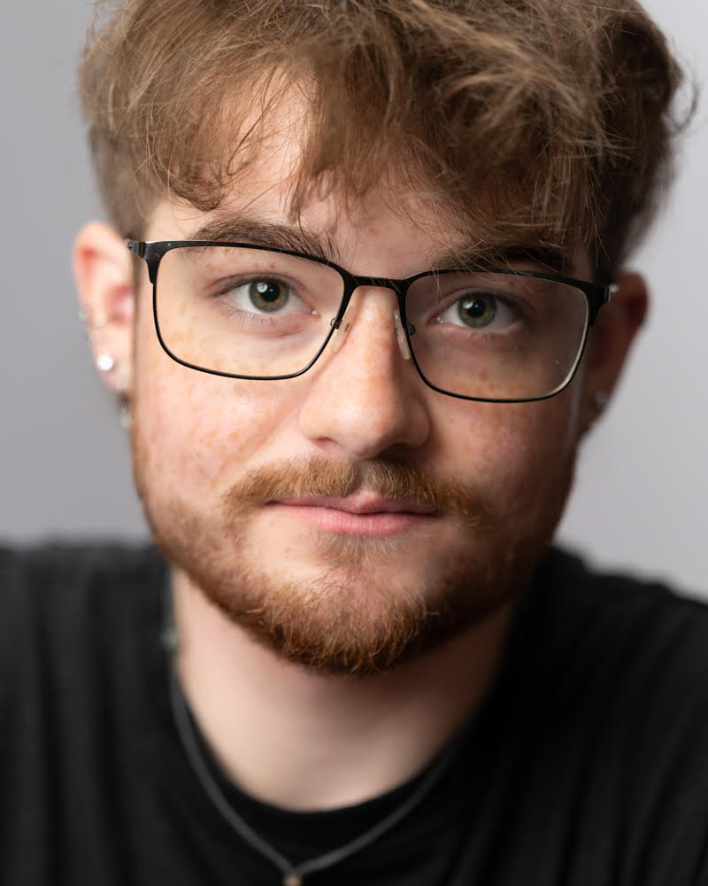 Studio portrait of a student.