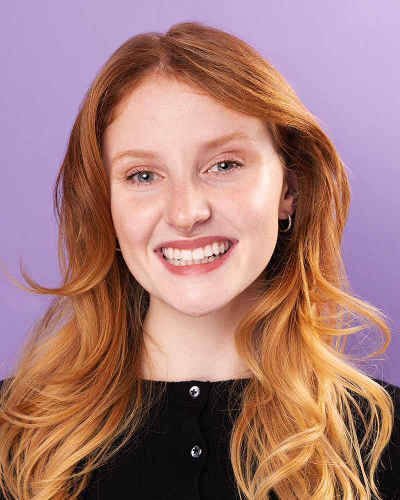 Studio portrait of a student.