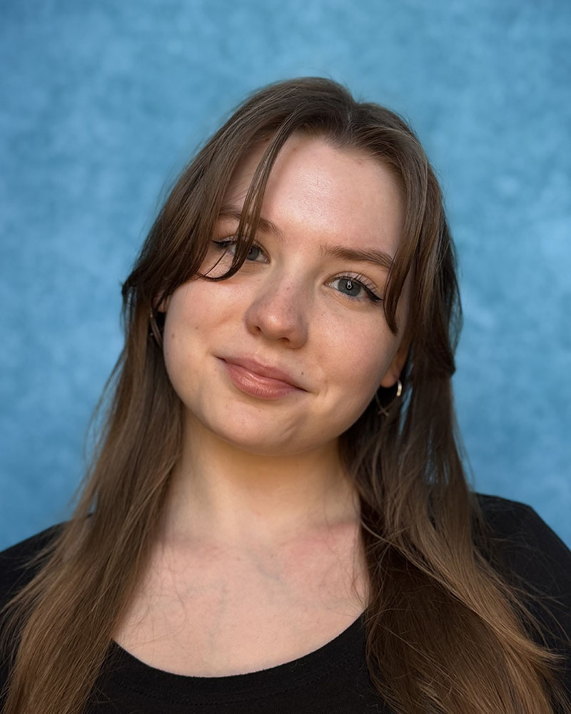 Studio portrait of a student.
