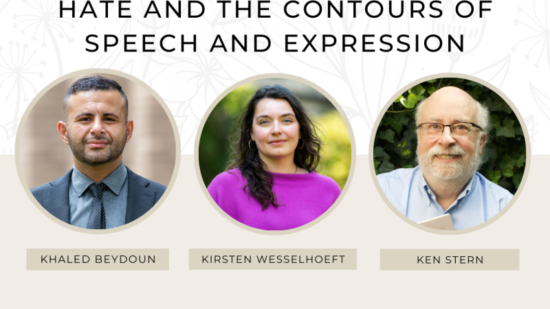 Islamophobia and Antisemitism: Hate and the Contours of Speech and ...