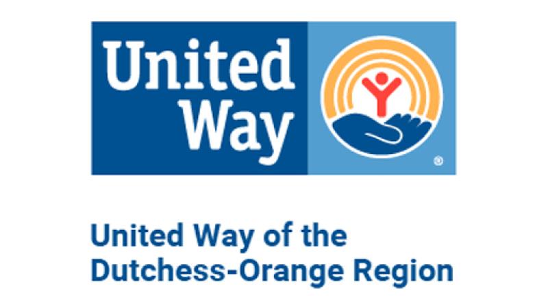 United Way wordmark, logo, and text that reads: United Way of Dutchess-Orange Region.