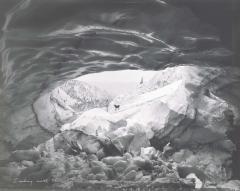 Mark Klett (American, b. 1952), Looking through the Snow Tunnel above Goat Lake, Sawtooth Range, Idaho, 1981, gelatin silver print, 16 x 19 7/8 in. (40.6 x 50.5 cm), Museum purchase, 1983.42