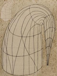 Martin Puryear (American, born 1941), Untitled (Slate 2), 2014, Color softground etching with drypoint and chine collé, Purchase, gift of Mrs. Frederick Ferris Thompson, by exchange, 2021.6.2