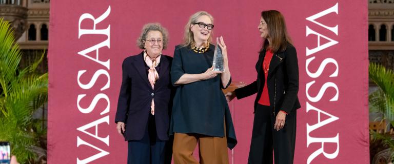 Meryl Streep accepting award