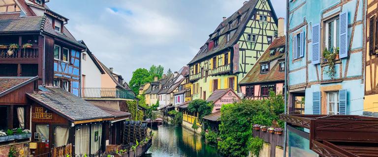 View of houses in Colmar, France